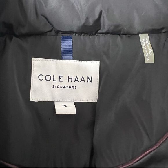 Cole Haan Signature Women's Black Down Fill Long Jacket Size PL - Picture 8 of 9